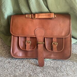 Leather Messenger Bag - levinson Leather